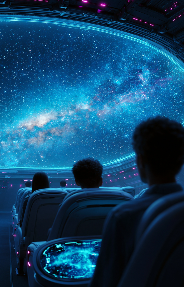 Young learner in the constellation hall